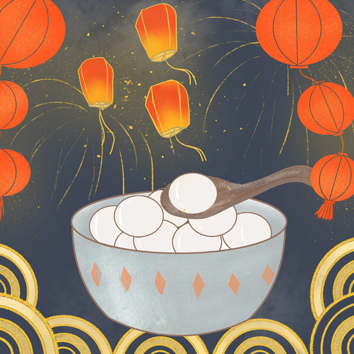 2023兔年元宵祈福煮汤圆